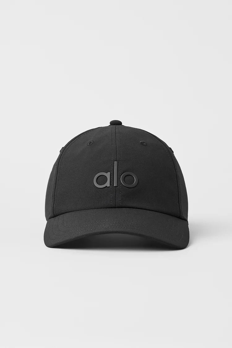Alo Yoga Performance Off‑Duty Cap – Black/Black – CHIC
