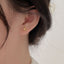 DELIA - 925 STERLING SILVER STAR EAR STUDS HIGH-END 9 (1 PAIR)