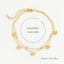 DELIA - CASUAL BEACH OVAL EYE 304 STAINLESS STEEL PLATING INLAY ZIRCON 18K GOLD PLATED WOMEN'S ANKLET