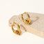 DELIA - BASIC SIMPLE STYLE HEART SHAPE SOLID COLOR PLATING 304 STAINLESS STEEL 18K GOLD PLATED DROP EARRING GOLD PLATED 91 PAIR)