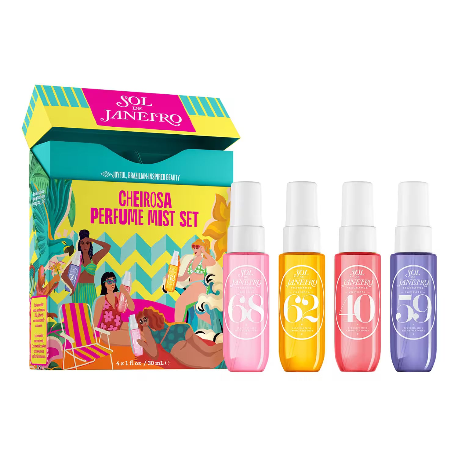 Sol de Janeiro Perfume Mist Set 4点セット SOL DE JANEIRO - CHEIROSA PERFUME MIST SET 4 X 30ML – CHIC
