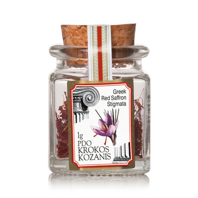 KROCUS KOZANIS ORGANIC RED SAFFRON STIGMATA 1G