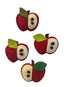 CRAFTOPIA APPLE FELT FRIDGE MAGNETS 6X5CM