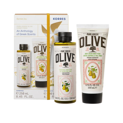 KORRES PURE GREEK OLIVE HONEY PEAR BODY CARE SET