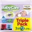 BABYCARE CHAMOMILE BABY WIPES WITH CHAMOMILE 3X72 PCS