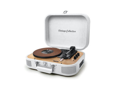 MUSE  - RETRO TURNTABLE WITH BLUETOOTH, WHITE (