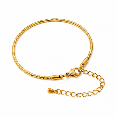 DELIA 304 STAINLESS STEEL SIMPLE STYLE BRACELET – PVD 18K GOLD PLATED / WATERPROOF