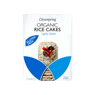 CLEARSPRING ORGANIC WHOLE GLUTEN FREE RICE CAKES LIGHTLY SALTED 130G