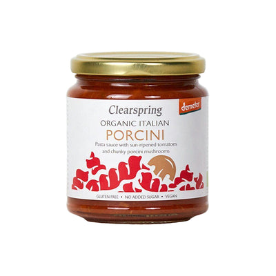 CLEARSPRING ORGANIC DEMETER PORCINI PASTA SAUCE 300G