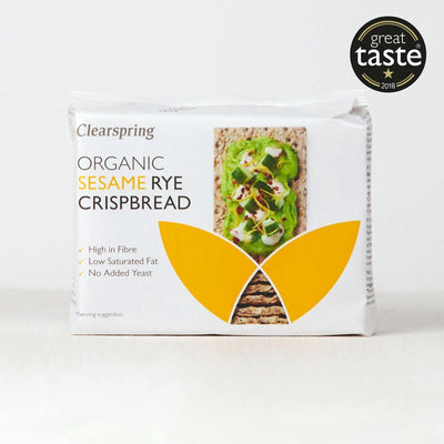 CLEARSPRING ORGANIC RYE CRISPBREAD SESAME 200G