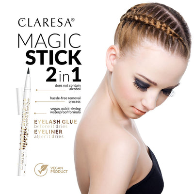 CLARESA MAGIC STICK 2 IN 1 EYELINER AND EYELASH GLUE