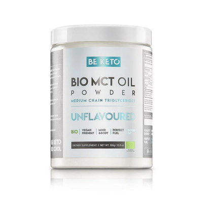 BE KETO ORGANIC MCT OIL POWDER – UNFLAVOURED 300G