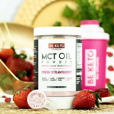 BEKETO MCT MCT OIL POWDER – FRESH STRAWBERRY 300G
