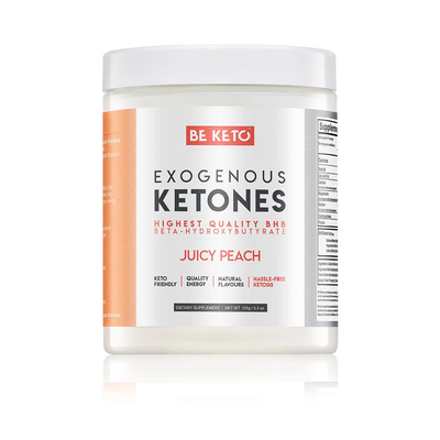 BE KETO EXOGENOUS KETONES JUICY PEACH FLAVOUR  150GR