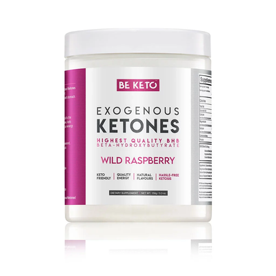 BE KETO EXOGENOUS KETONES WILD RASPBERRY FLAVOUR 150GR