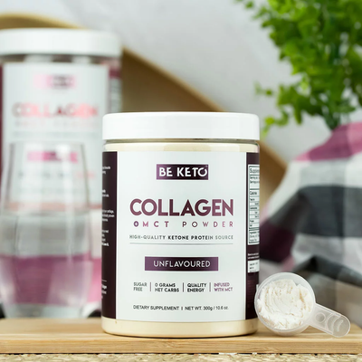 BE KETO COLLAGEN + MCT OIL – UNFLAVOURED 300G