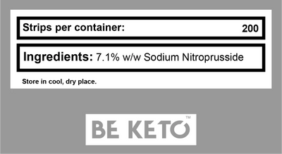 BE KETO KETONE TEST STRIPS 200PCS