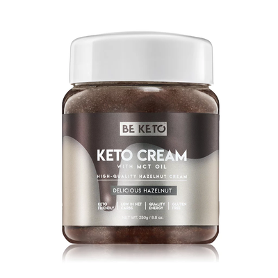 BE KETO KETO KREM COCONUT & HAZELNUT PASTE INFUSED WITH MCT 250GR