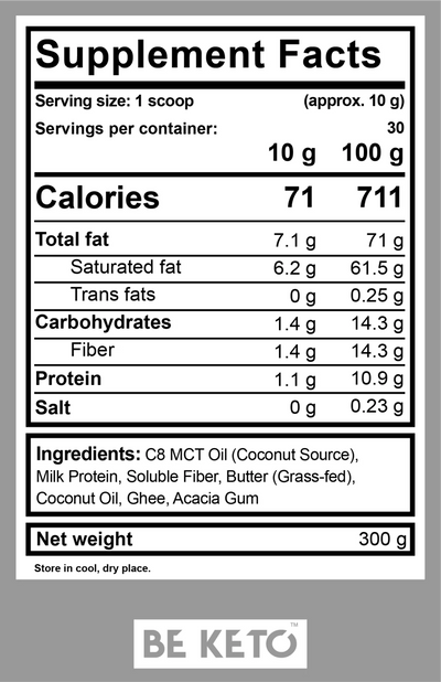 BE KETO FAT EXPERT 300G