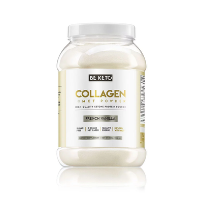 BE KETO COLLAGEN + MCT OIL – FRENCH VANILLA 800G
