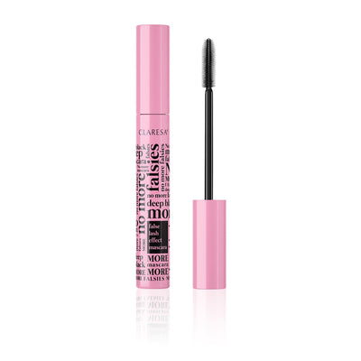 CLARESA NO MORE FALSIES DEEP BLACK THICKENING MASCARA FALSE EYELASH EFFECT SUPER BLACK 10 G