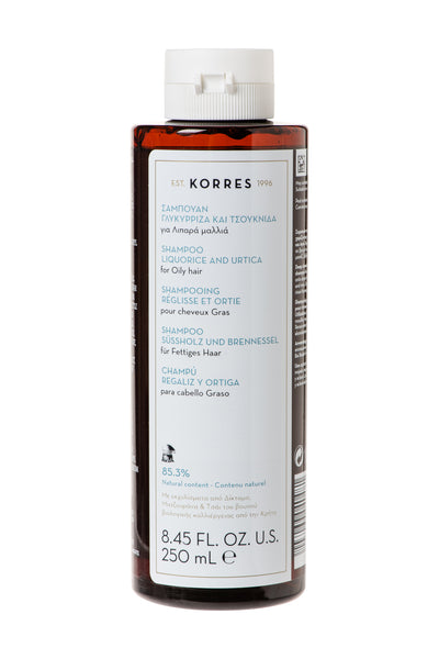 KORRES LIQUORICE & URTICA SHAMPOO FOR OILY HAIR 250ML