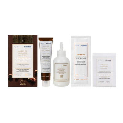 KORRES ARGAN OIL ADVANCED COLORANT 6.1 ASH DARK BLONDE