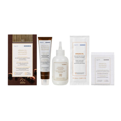 KORRES ARGAN OIL ADVANCED COLORANT 8.1 ASH LIGHT BLONDE