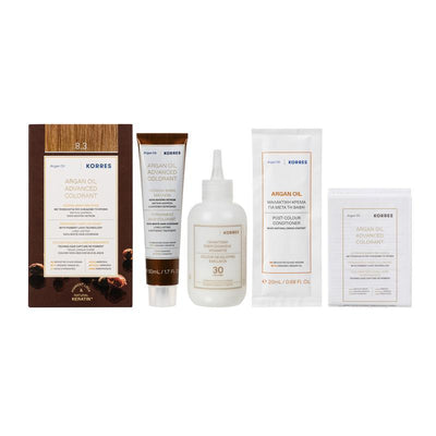 KORRES ARGAN OIL ADVANCED COLORANT 8.3 GOLDEN / HONEY LIGHT BLONDE