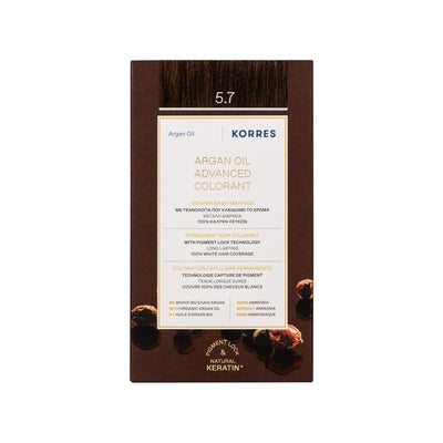 KORRES ARGAN OIL ADVANCED COLORANT 5.7 CHOCOLATE