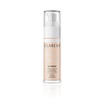 CLARESA MOISTURIZING CREAM-FOUNDATION EVENING OUT SKIN TONE KEEP IT NUDE! - 101 LIGHT