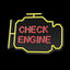 NEOLIA -  NEON PLEXI LED CHECK ENGINE YELLOW RED