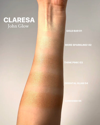 CLARESA JOHN GLOW POWDER HIGHLIGHTER - 01 HIGHLIGHTER