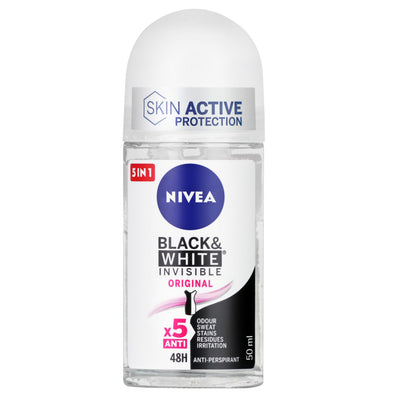NIVEA DEO BLACK & WHITE INVISIBLE ORIG. ROLL ON 50ML