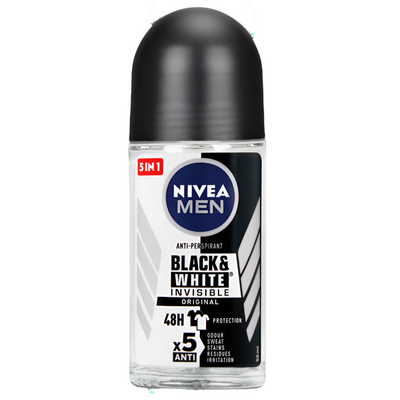 NIVEA MEN BLACK & WHITE INVISIBLE POWER DEO ROLL ON 50ML