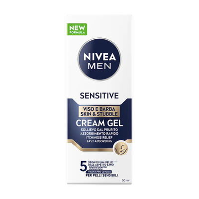 NIVEA MEN SENSITIVE SKIN & STUBBLE CREAM GEL 50ML