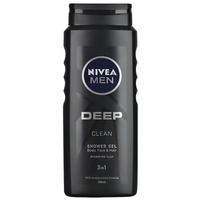 NIVEA MEN DEEP CLEAN SHOWER GEL 500ML