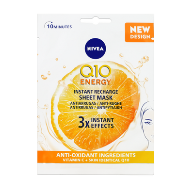 NIVEA Q10 ENERGY INSTANT RECHARGE SHEET MASK 15ml