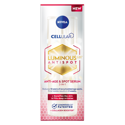 NIVEA CELLULAR LUMINOUS630 2-IN-1 ANTI-AGE & DARK SPOT SERUM 30ML