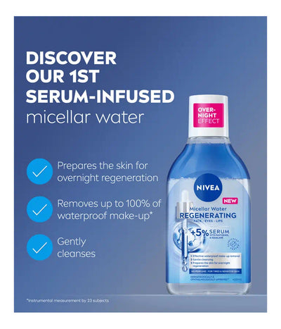NIVEA REGENERATING SERUM INFUSED MICELLAR WATER  400ML