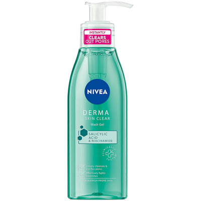 NIVEA DERMA SKIN CLEAR GEL WASH 150ML