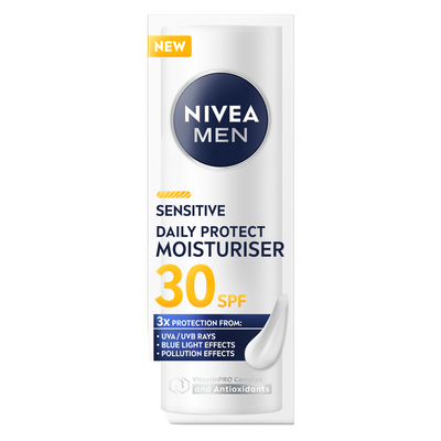 NIVEA MEN SENSITIVE DAILY PROTECT MOISTURISER SPF30 50ML
