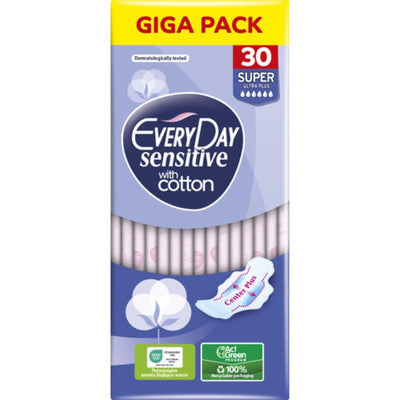 EVERYDAY SENSITIVE WITH COTTON SUPER GIGA PACK 30 PCS