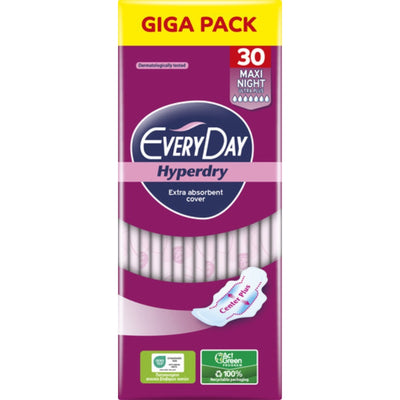 EVERYDAY HYPERDRY MAXI NIGHT GIGA PACK 30 PCS