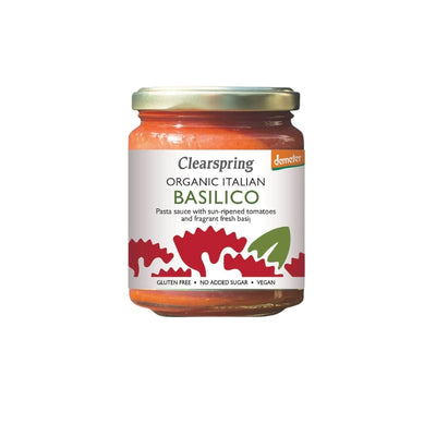 CLEARSPRING ORGANIC DEMETER BASILICO PASTA SAUCE VEGAN 300G