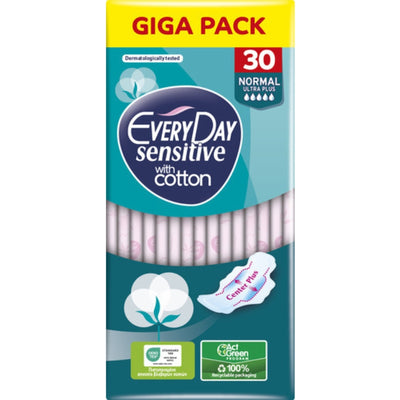 EVERYDAY SENSITIVE WITH COTTON NORMAL GIGA PACK 30 PCS