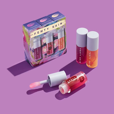 FENTY BEAUTY BY RIHANNA - FENTY SKIN FRUIT QUENCH'RZ HYDRATING + STRENGTHENING LIP OIL TRIO 3 x 5.6 mL