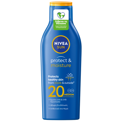NIVEA SUN PROTECT & MOISTURE LOTION SPF20 200ML