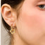 DELIA FLOWER DROP EARRINGS – 18K GOLD PLATED, 304 STAINLESS & TITANIUM STEEL