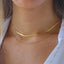 DELIA - 304 STAINLESS STEEL 18K GOLD PLATED IG STYLE SIMPLE SOLID COLOR DOUBLE LAYER NECKLACES